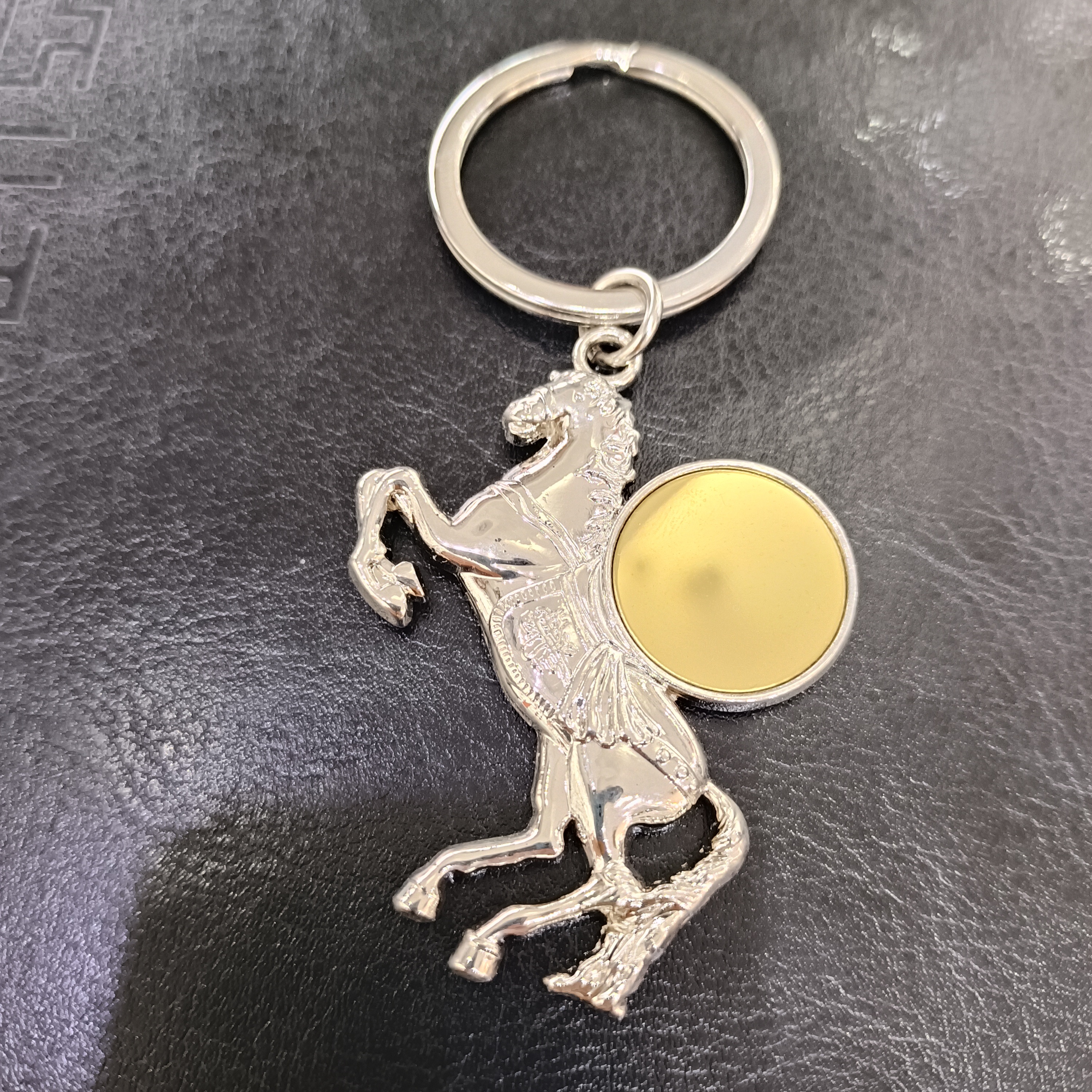 Guangdong zinc alloy horse-shaped keychain bag pendant