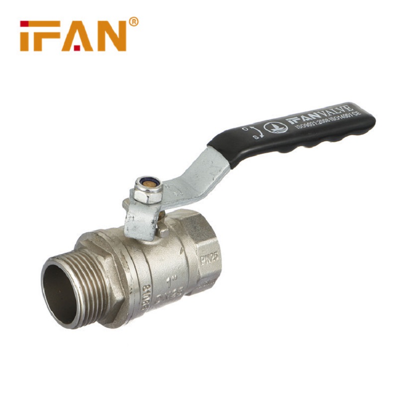  长柄铜球阀/内外丝铜球阀/铜球阀/黑柄铜球阀/电镀色铜球阀细节图