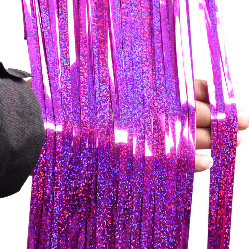 1*2 Meters Laser Rain Curtain Wedding Wedding Room Background Colorful Birthday Party Rain Fringe Curtain Wholesale Specification drawing