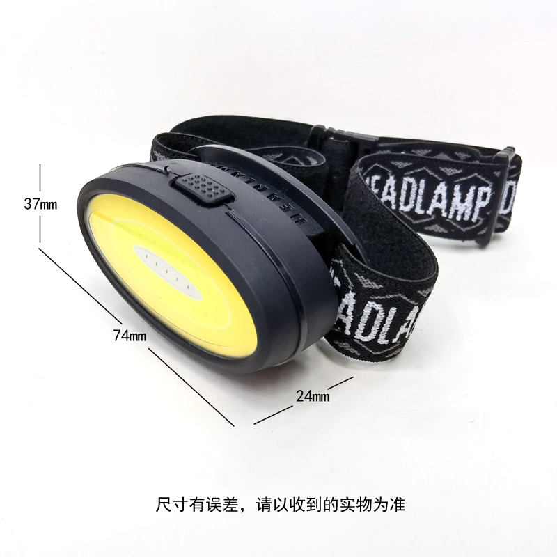 C04 Oval Headlamp (COB) USB charging plastic Headlamp, Cycling headlamp, Outdoor Camping headlamp, mining lamp, repair headlamp, camping headlamp, Fishing headlamp pic 2