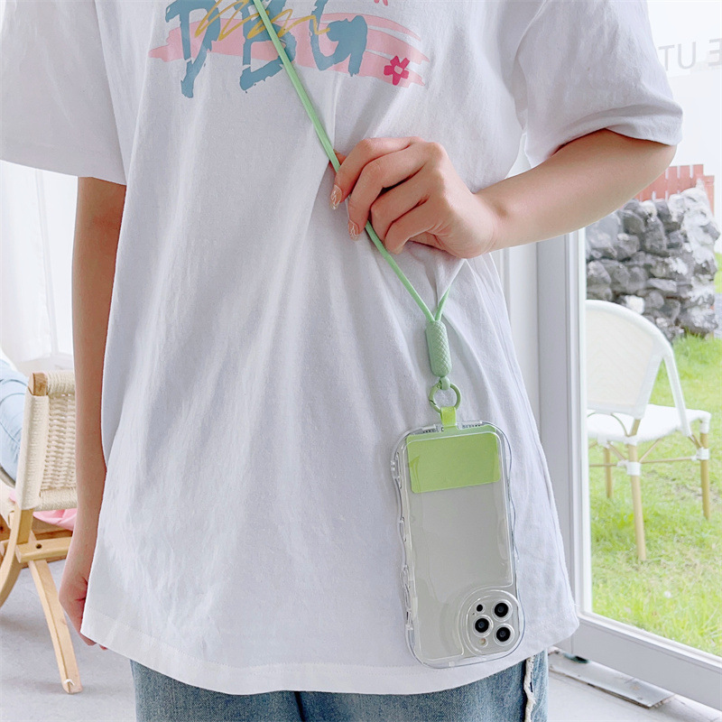 菱形椭圆头编织手机挂绳配彩色垫片 挂脖绳斜挎绳 手机挂绳手机链 单色挂绳 彩色挂绳详情图16