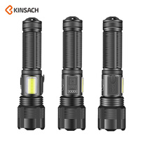 P50 flashlight Zoom power display USB charging flashlight p70 flashlight
