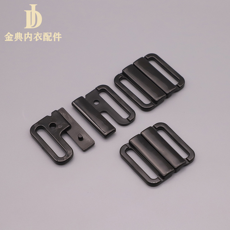 Satine Underwear Swimsuit Buckle Bow Tie Plastic Buckle Underwear Adjustment Buckle Bra Buckle Shoulder Strap Buckle A Large Number Of Stock Supply Black details Picture