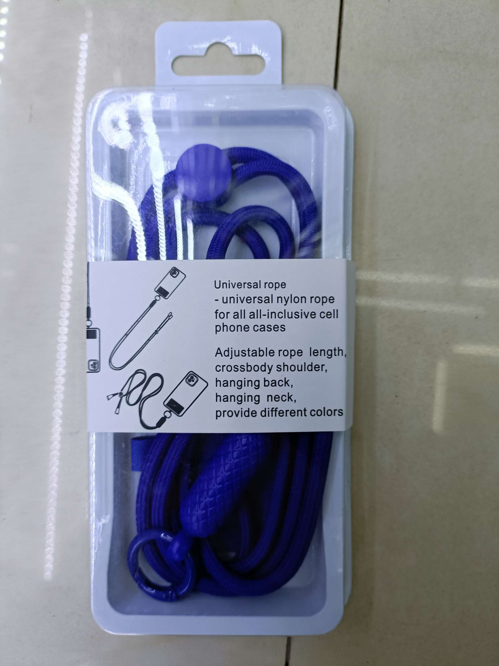 菱形椭圆头编织手机挂绳配彩色垫片 挂脖绳斜挎绳 手机挂绳手机链 单色挂绳 彩色挂绳详情图9