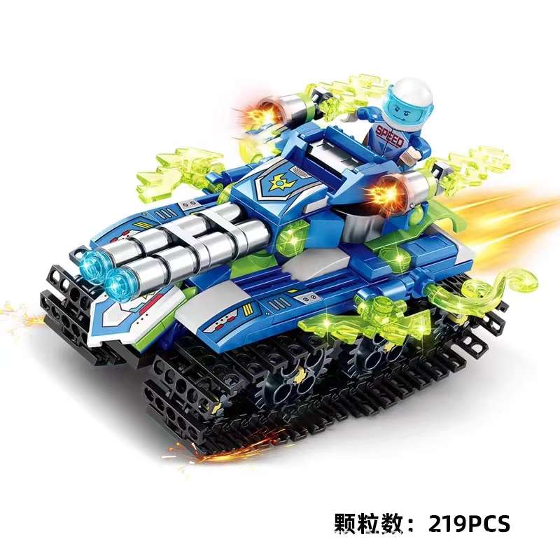Ledi Tank Building Blocks, car models, small particles, educational assembly toys, boys' gifts and prizes detail image 5