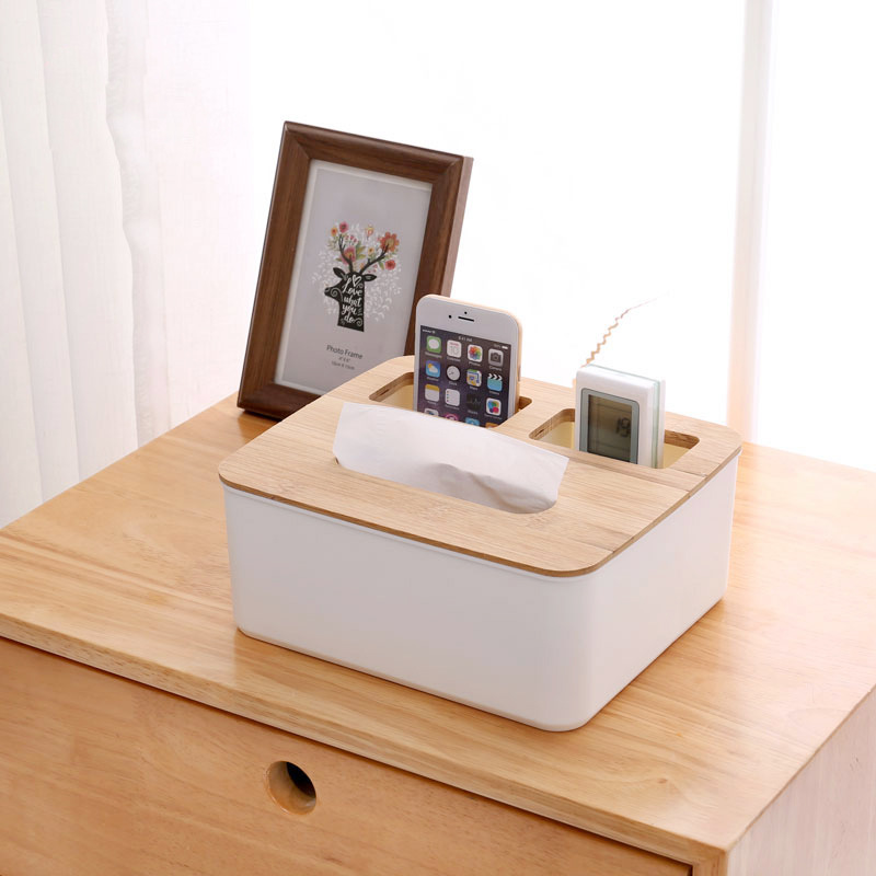 Multi-Functional Paper Box Creative Home Desktop Tissue Box Restaurant Coffee Table Remote Control Debris Storage Paper Box Specification drawing