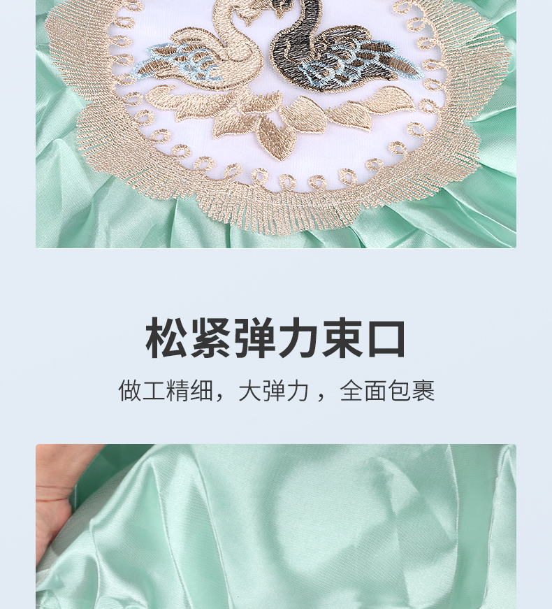 落地式电风扇罩子防尘罩立式全包圆形蕾丝保护罩电扇套子包电机缎详情11