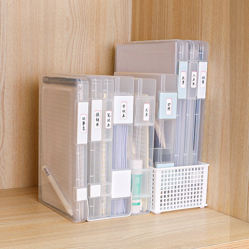 日本原装进口sanada A4纸收纳高档文件盒票据资料分类整理办公用品详情图5