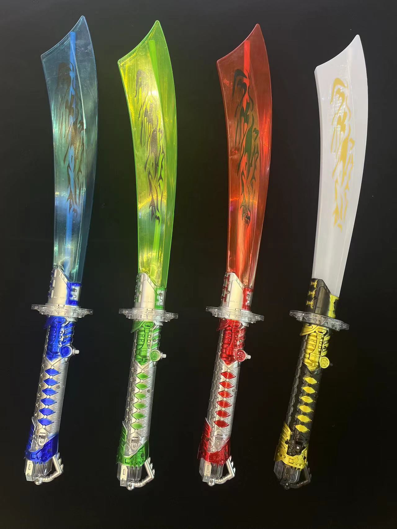 发光刀剑玩具儿童玩具刀剑自带灯光音乐炫彩声光龙纹大刀夜市地摊热卖发光玩具