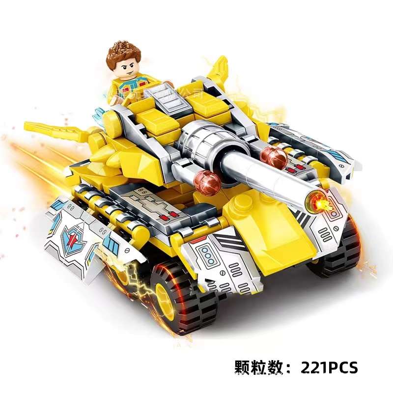 Ledi Tank Building Blocks, car models, small particles, educational assembly toys, boys' gifts and prizes detail image 4