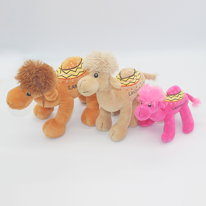 新款毛绒儿童玩具动物公仔三个尺码可绣花LOGO的毛绒骆驼详情图1