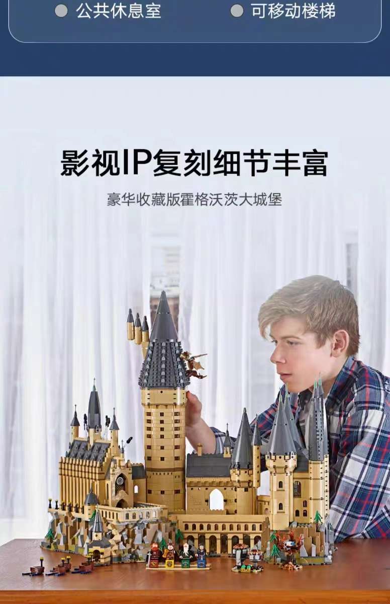Harry Potter series Hogwarts Castle building block assembly model high-difficulty boys' and girls' toy gifts details Picture