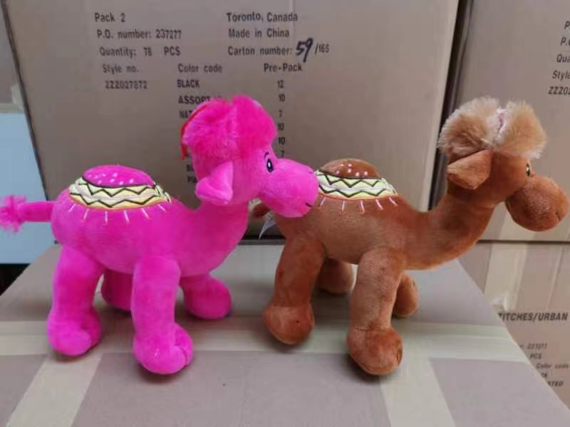 新款毛绒儿童玩具动物公仔三个尺码可绣花LOGO的毛绒骆驼详情8