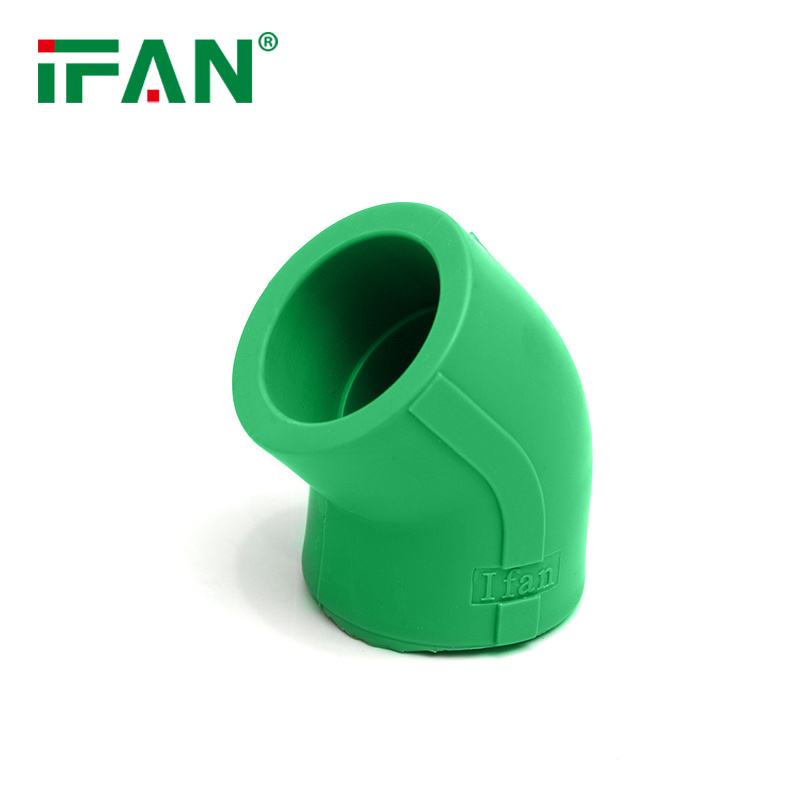 IFAN 专业厂家 塑料管件 L20 PPR 全塑接头 45°弯头 全塑弯头 详情图2