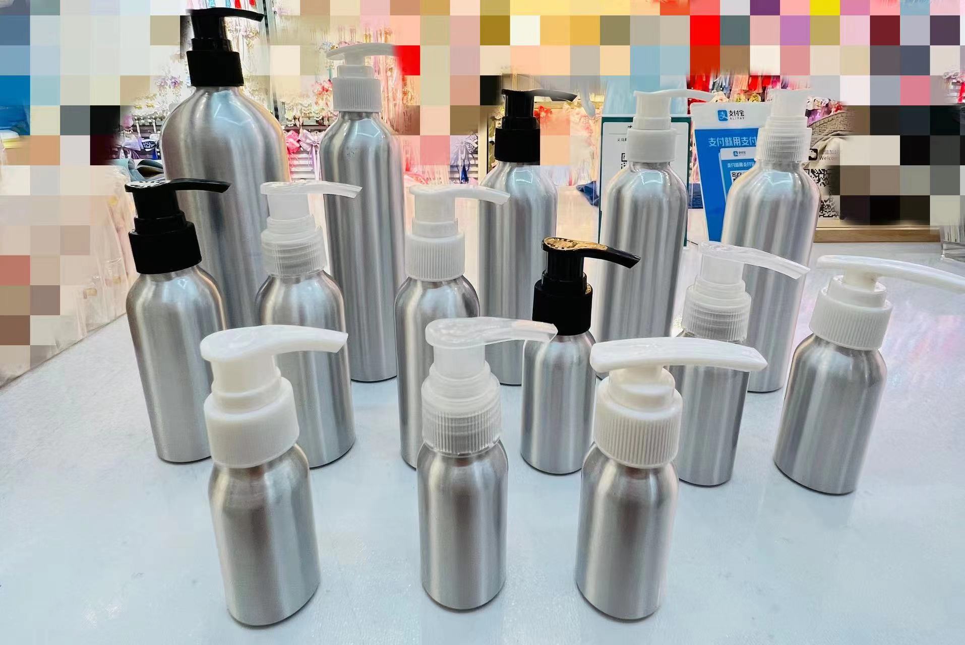 Skincare Sub-Packaging Bottle Small Sample Bottle Stainless Steel Pressing Head Packaging Bottle Item Picture