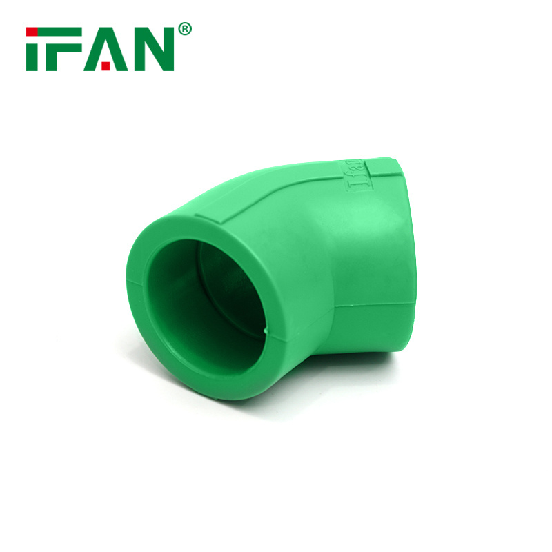 IFAN 专业厂家 塑料管件 L20 PPR 全塑接头 45°弯头 全塑弯头 详情图3