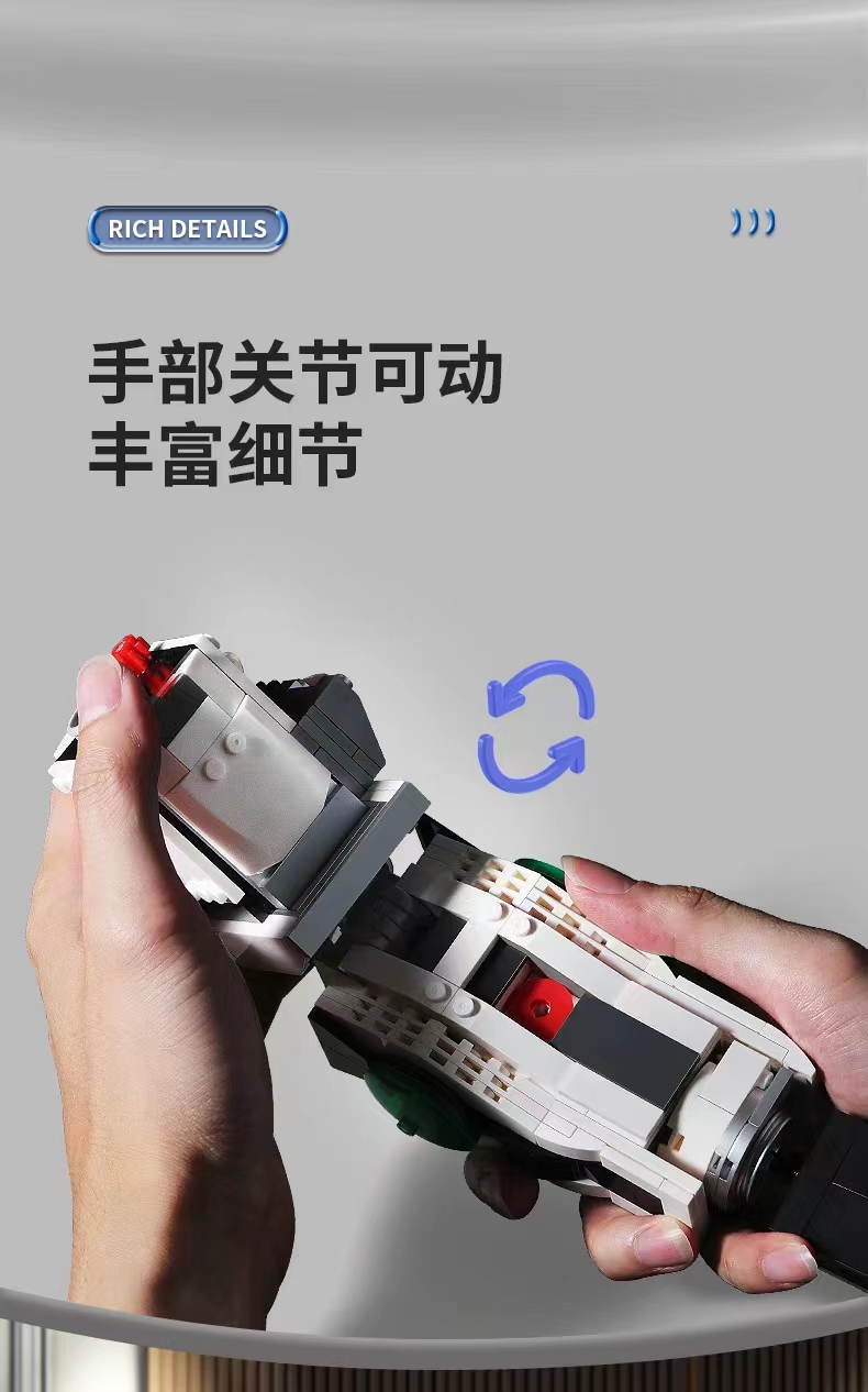 K Box V5012 Giant S-class mecha high-difficulty building block toy floor-standing display, boyfriend's birthday gift detail image 9