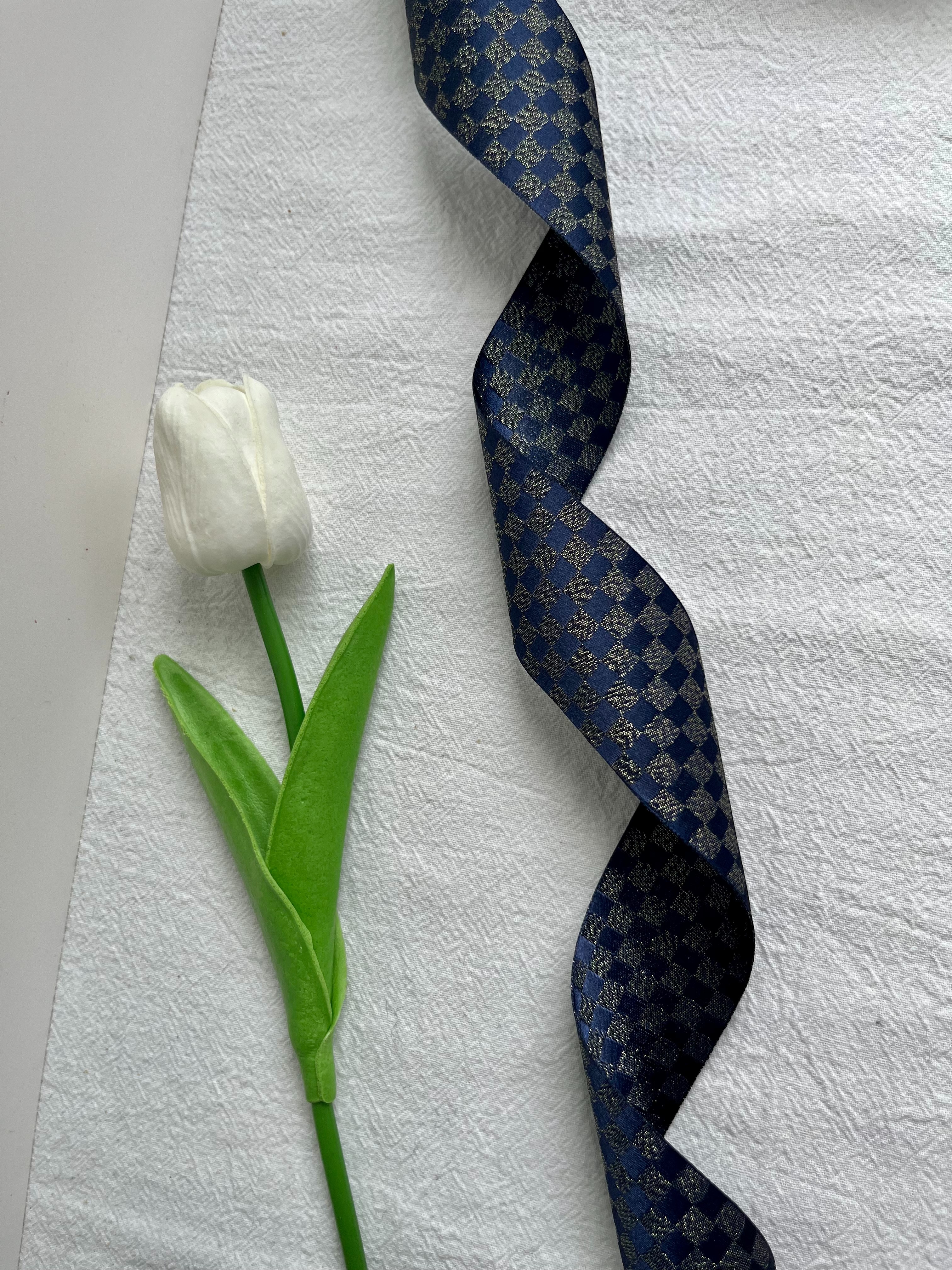 Jianjian's new DIY creative accessories for webbing with golden onion checkerboard pattern Item Picture