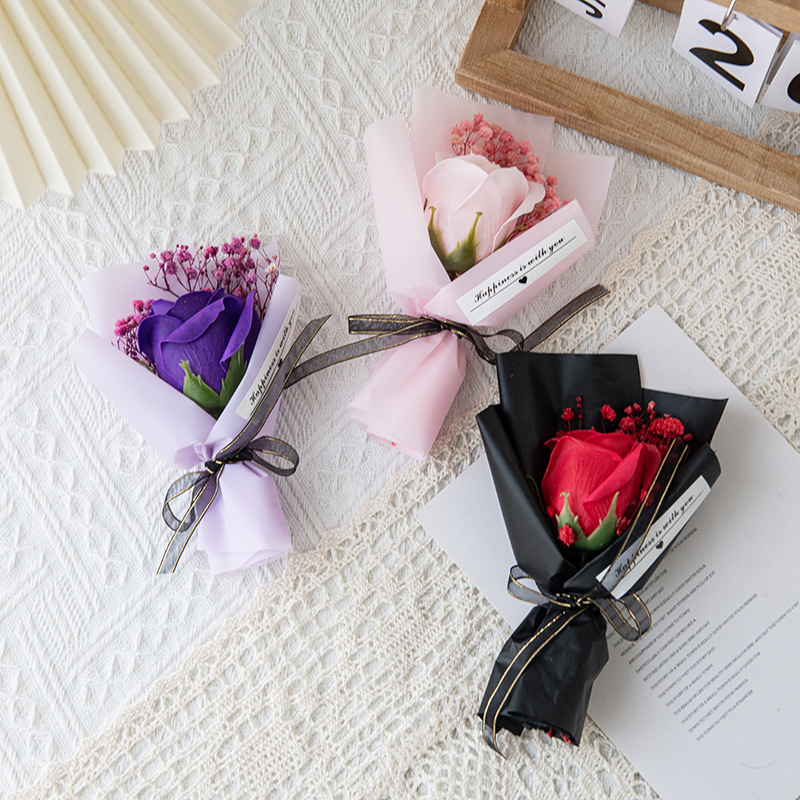Carnation bouquets, soap flowers, preserved flowers, Mother's Day gifts Item Picture