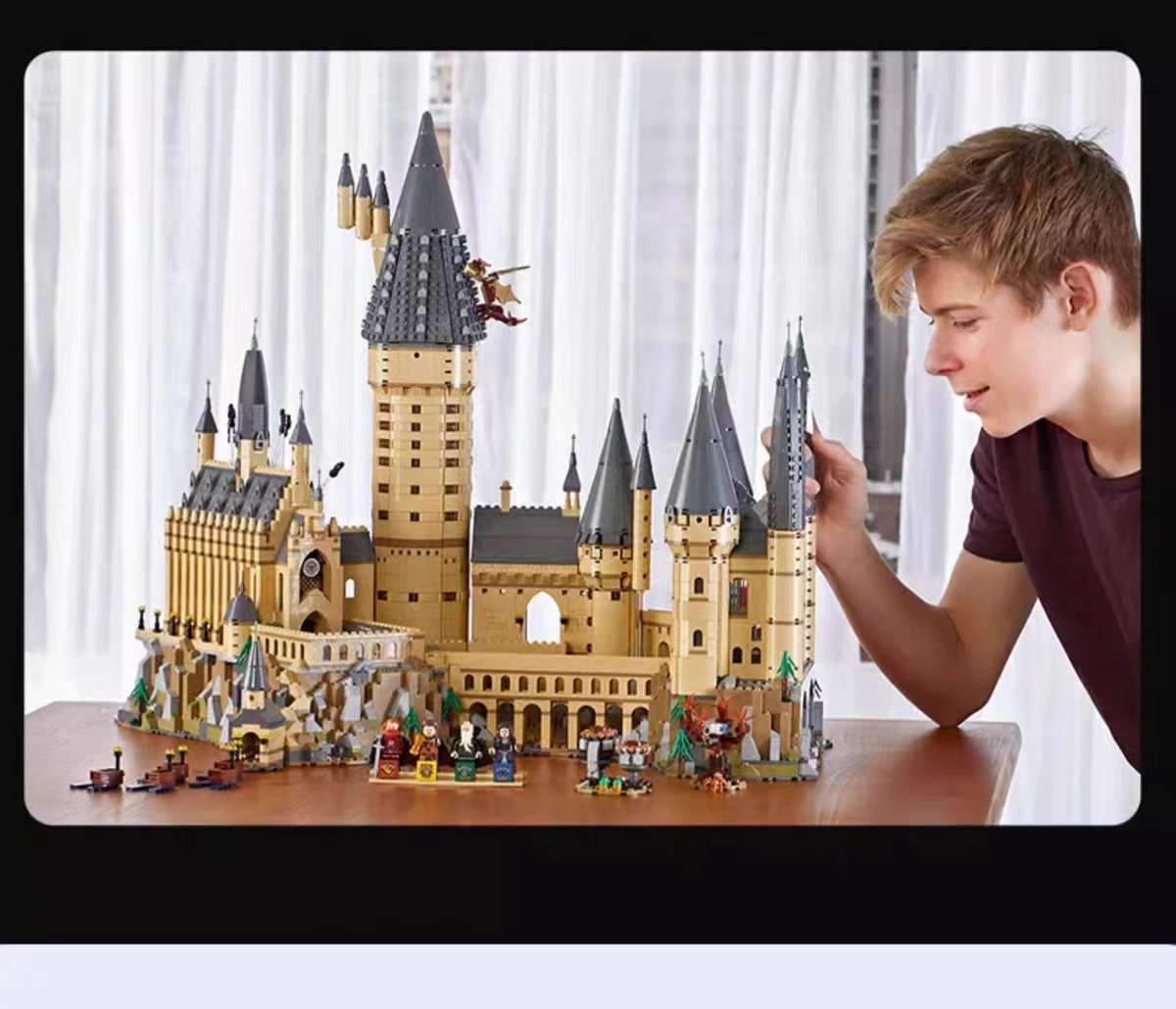 Harry Potter series Hogwarts Castle building block assembly model high-difficulty boys' and girls' toy gifts detail image 9