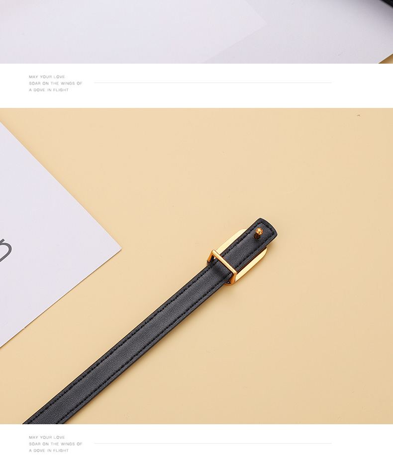 夏季新款真皮细腰带女士百搭牛仔裤西裤皮带牛皮装饰连衣裙子配饰详情13