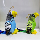 新款毛绒儿童玩具动物公仔三个尺码可绣花LOGO的毛绒彩色鹦鹉