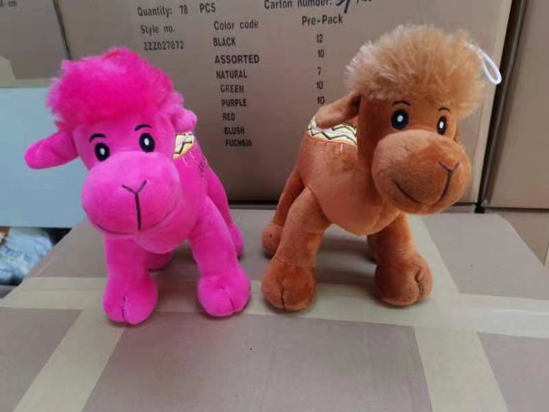 新款毛绒儿童玩具动物公仔三个尺码可绣花LOGO的毛绒骆驼详情9