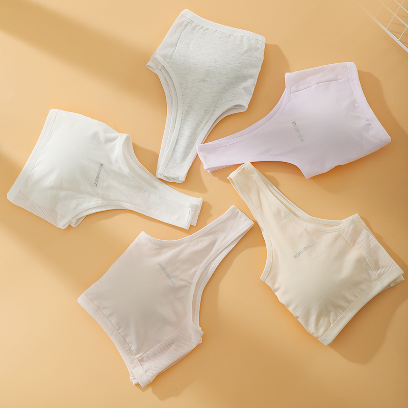 Elementary School Junior High School Children's Underwear Growth Teenage Girls Vest Comfortable Breathable Simple Bra Item Picture