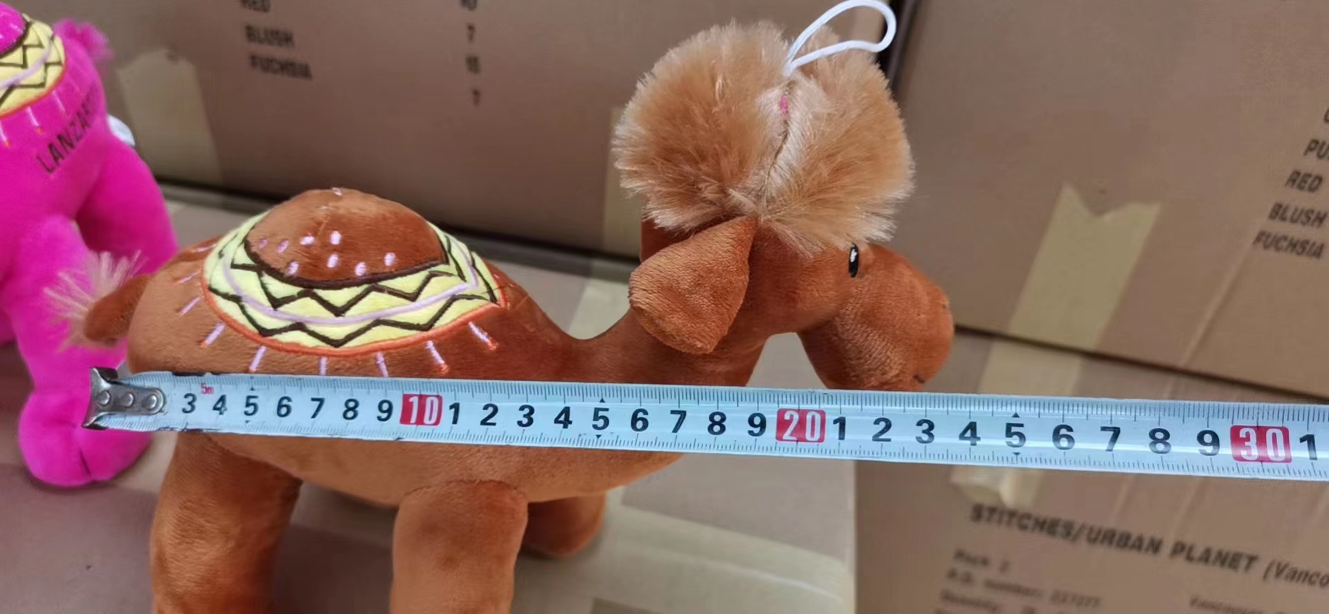 新款毛绒儿童玩具动物公仔三个尺码可绣花LOGO的毛绒骆驼详情10