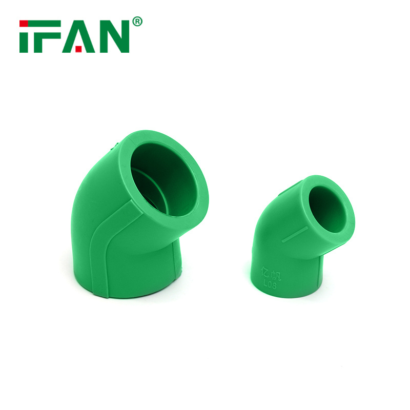 IFAN 专业厂家 塑料管件 L20 PPR 全塑接头 45°弯头 全塑弯头 详情图4