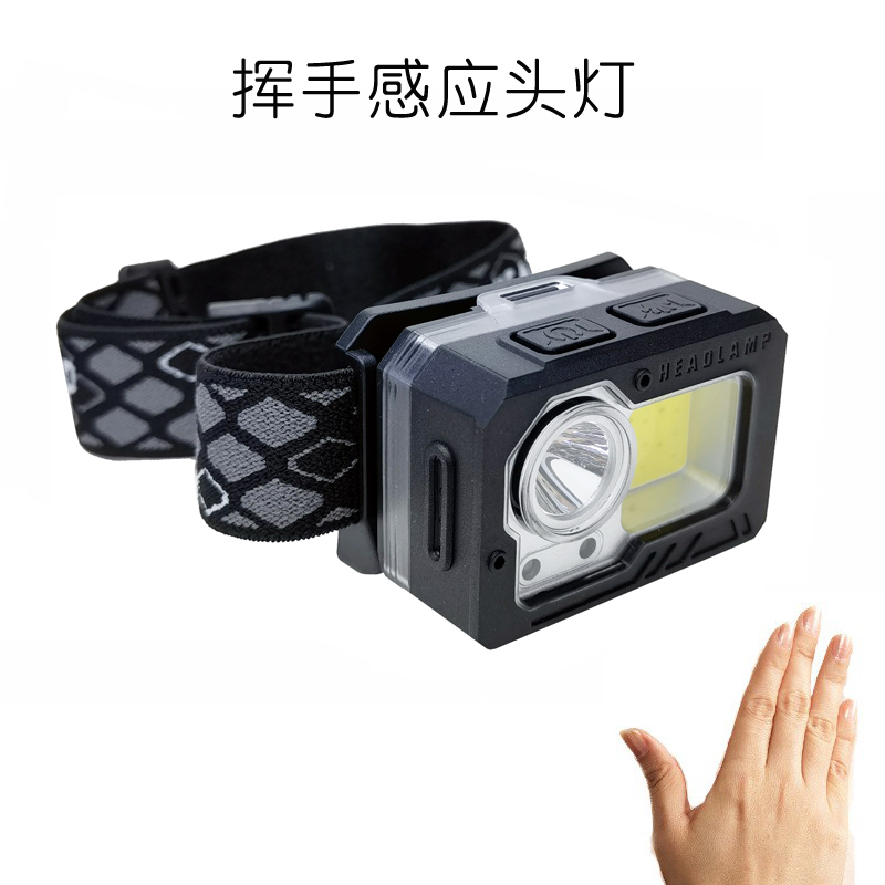 2103 faros (LED+COB) faros de plástico recargables USB faros de ciclismo faros de camping al aire libre faros de minería faros de mantenimiento faros de camping faros de pesca
