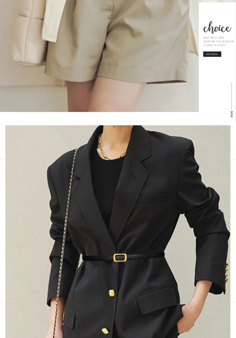 夏季新款真皮细腰带女士百搭牛仔裤西裤皮带牛皮装饰连衣裙子配饰详情6