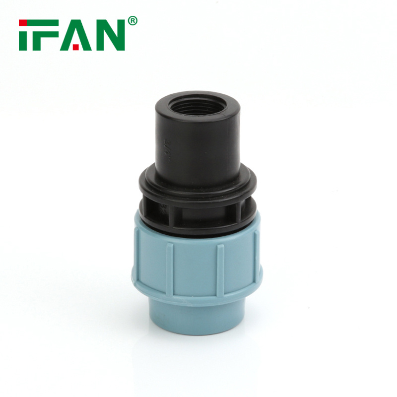 IFAN PE water pipe fittings with heat-free inner thread, direct 4-minute quick connection, live connection and quick heat-free joint details Picture