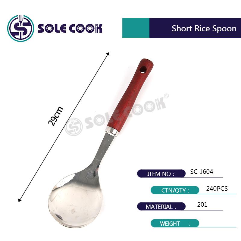 sole cook传统工艺精美SC-J604系列不锈钢厨房烹饪锅铲汤漏勺厨具套装详情8