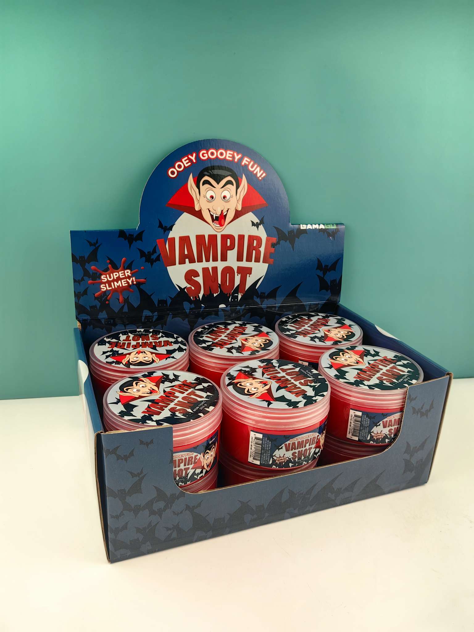 万圣节主题史莱姆棉花泥美标拉伸减压起泡胶200克每瓶装12杯每彩盒144杯每箱