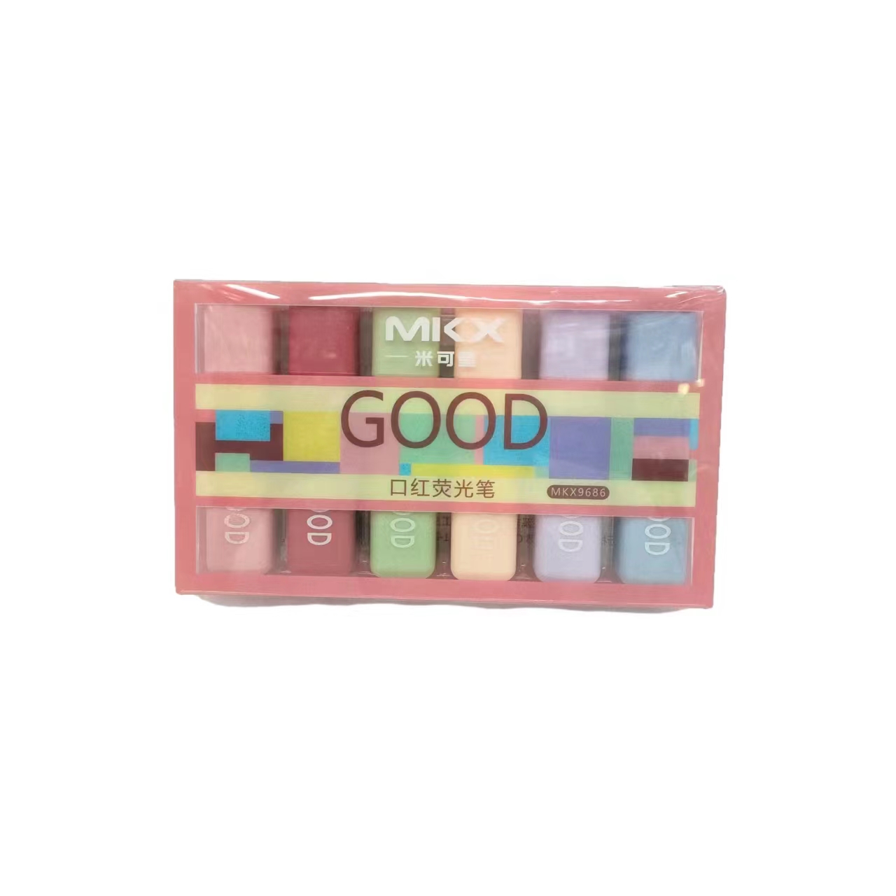 Lipstick highlighter, student key point marking pen, large-capacity drawing notebook pen