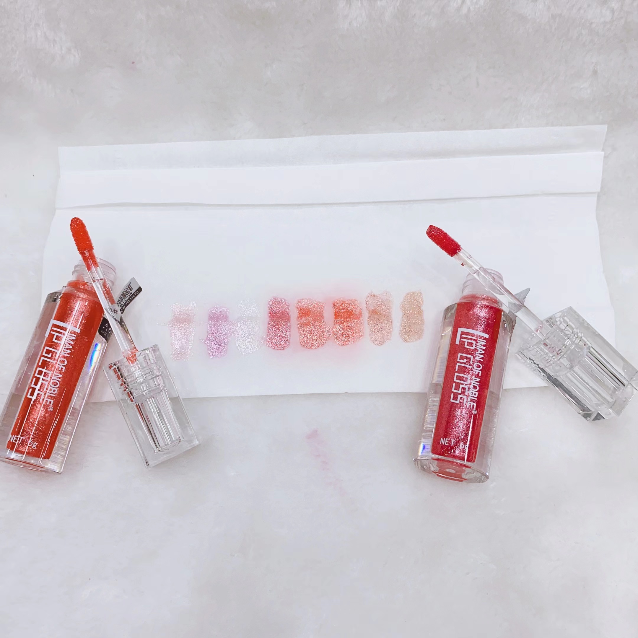 IMANOF NOBLE nuevo aceite de labios nacarados ocho colores nacarados brillo lipídico transparente simple brillo fino nacarado brillo lipídico hidratante Application Scenario