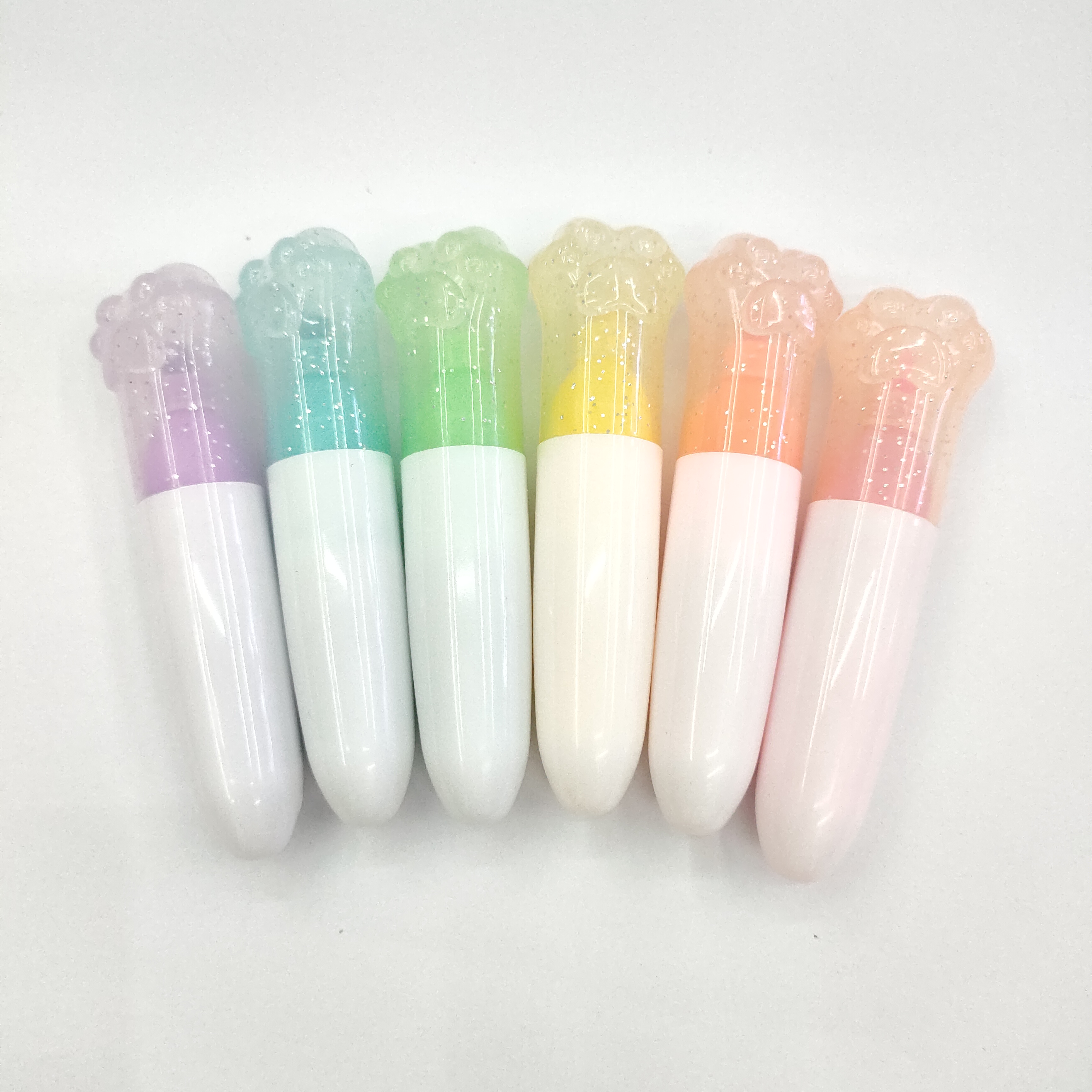 Cat paw highlighter pen, student key point marking pen, large-capacity drawing notebook pen Item Picture