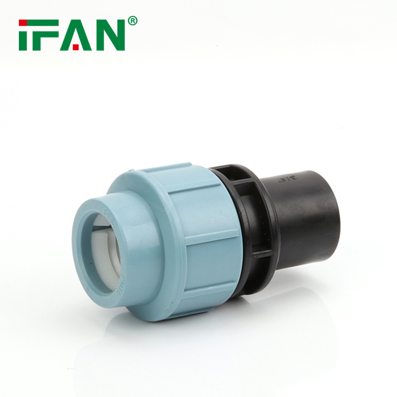 IFAN PE water pipe fittings with heat-free inner thread, direct 4-minute quick connection, live connection and quick heat-free joint Item Picture