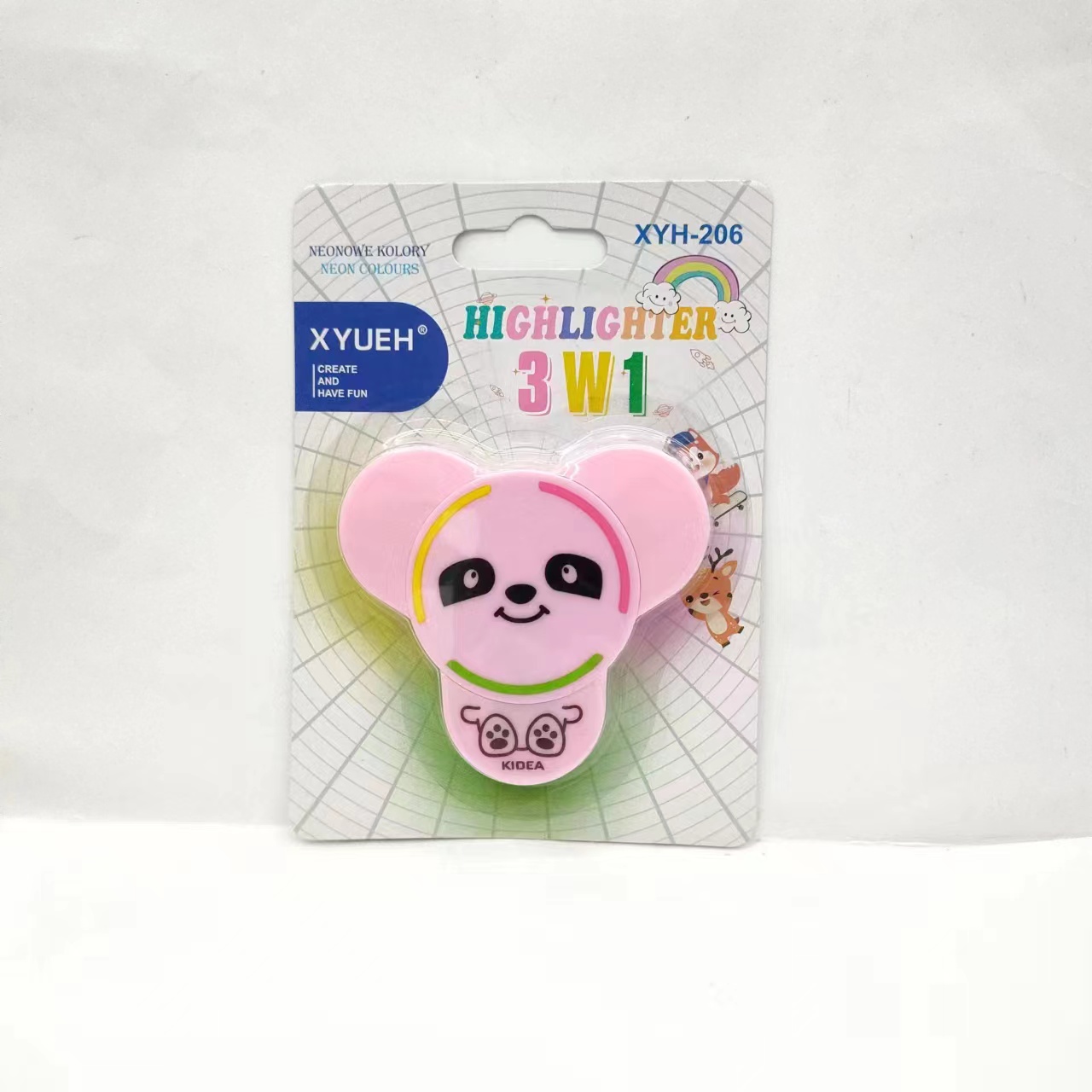 Colorful shaped highlighters, large-capacity student key point marking pens, and notebook pens details Picture