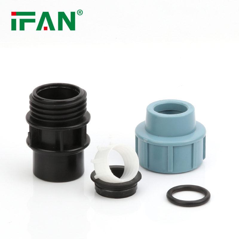 IFAN PE water pipe fittings with heat-free inner thread, direct 4-minute quick connection, live connection and quick heat-free joint Application Scenario