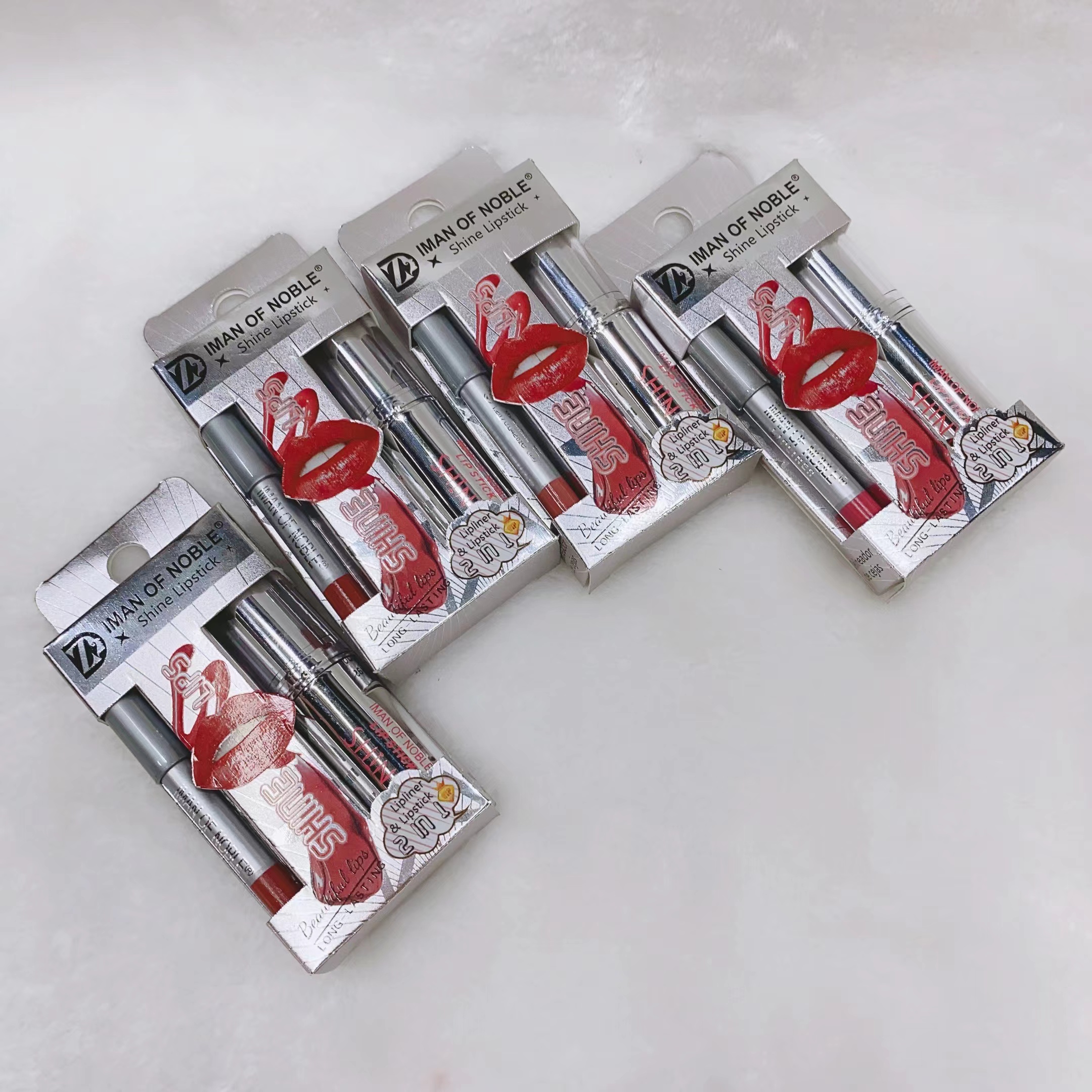 IMANOFNOBLE2023 nuevo labial conjunto caja labial perla + lápiz labial cinta de prueba especial para exportación Item Picture