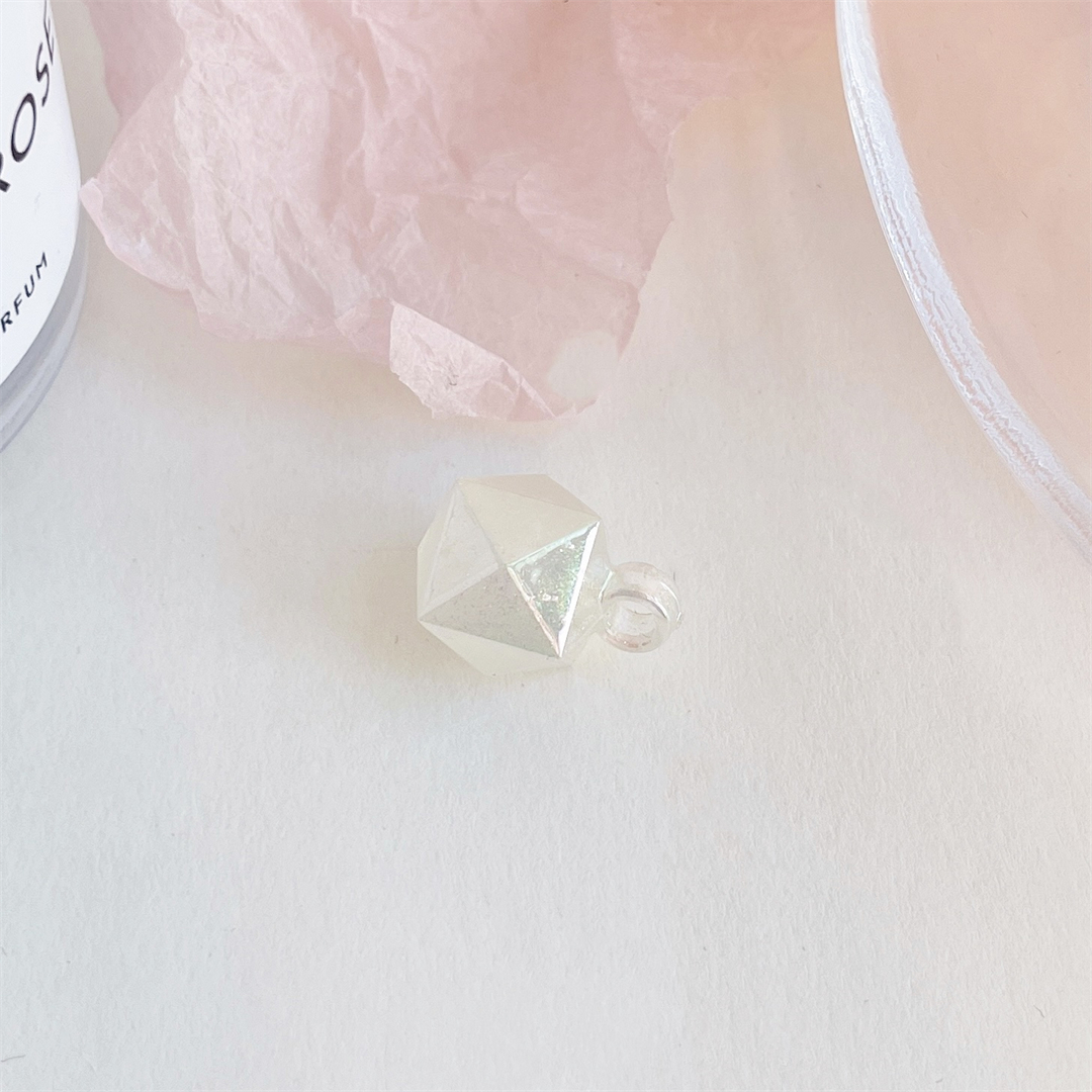 陈明亚克力切面夜光流星棱形吊孔珠镀uv珠diy手作项链饰品diy配件详情14