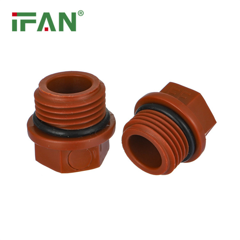 IFAN high-temperature resistant PPH pipe cap, external thread plug, plastic pipe plug, PPH pipe plug cap Item Picture