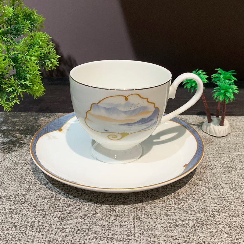 Ceramic tableware, hotel and club table setting tableware set, creative ceramic eight-piece set, bowls, plates and dishes, hotel supplies wholesale Specification image