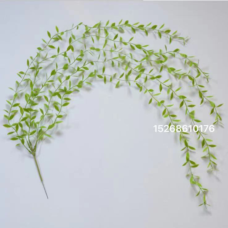 Amazon cross border simulation willow willow willow willow across the river dragon plastic false flowers balcony suspended ceiling hanging green plant wall hanging wedding vine plant wall willow wedding flowers thumbnail