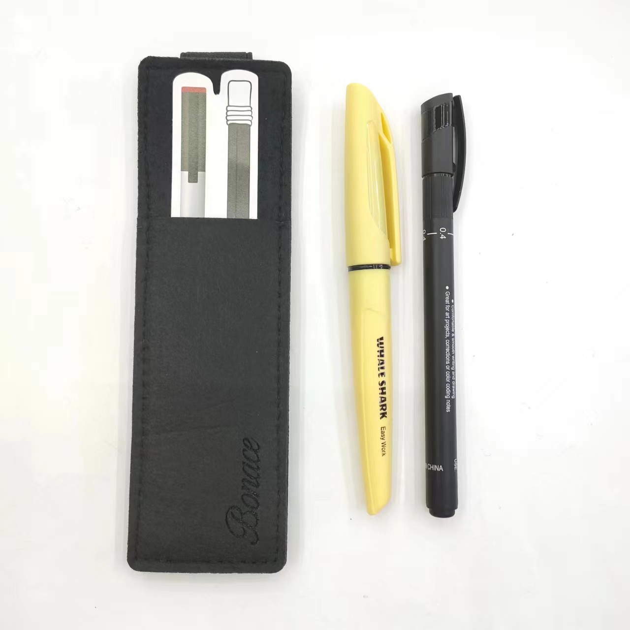 Outlining pen, highlighter, book cover set, office supplies pic 1