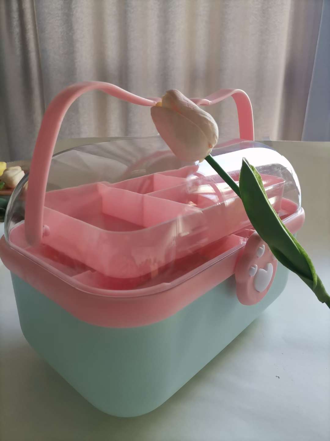 Y146- Cat Paw Storage Box, Hair Accessory Storage Box, Hair clip Card, Head Accessory Jewelry Box, Hair Rope, rubber band, Baby Accessory Box detail image 9