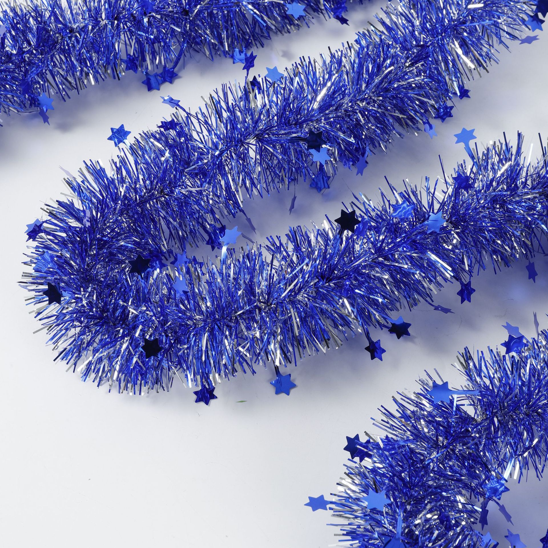 Cross-Border Sales Of Christmas Party Birthday Decoration Five-Pointed Star Color Sliver Dance Wedding Room Flower Ribbon details Picture