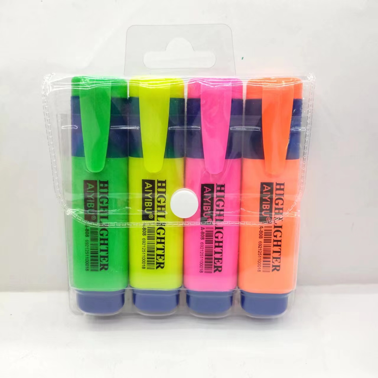 Colored highlighter pen with black stem, student key point marking pen, planner pen, large capacity Application Scenario